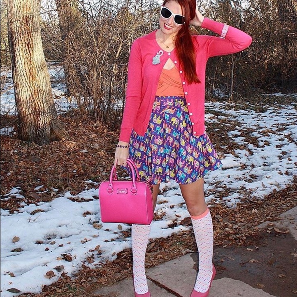 Retrolicious Elephant Mini Skirt (by Modcloth)